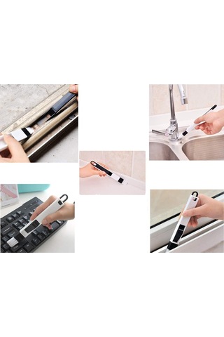 Pencere Yuvası Temizleme Fırçası, 4'lü Paket 2'si 1 Arada Oluk Te