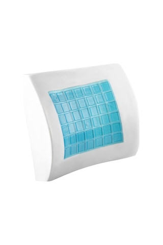 Viscofoam Terletmeyen Ortopedik Bel Yastığı Ofis Sandalye Araç Koltuk Bel Destek Yastığı Visco Bel Yastığı