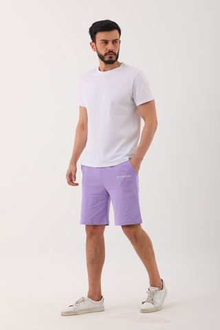 Penyebizden Erkek Regular Fit Normal Kesim %100 Pamuklu Şort-lila