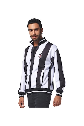 Beşiktaş Lisanslı Siyah-beyaz Yetişkin Sweat Siyah - Beyaz