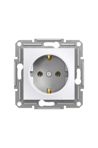 Schneider EPH2970121 Asfora Topraklı Priz Çerçevesiz Beyaz