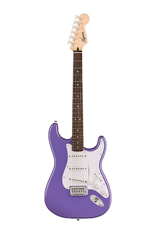 Squier 0373150517 Sonic Stratocaster Elektro Gitar Ultraviolet Mor Renk Laurel Klavye Ve Beyaz Pickguard