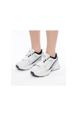 Wickers 3001 Beyaz Laci Unisex Sneakers Spor Ayakkabı Beyaz - Lacivert