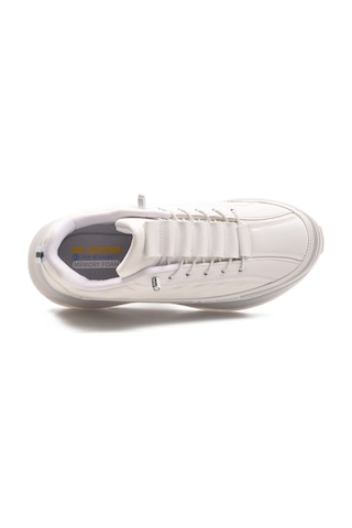 Beyaz Memory Foam Lastik Bağcıklı Erkek Sneaker 2250-1 M Beyaz
