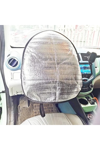 Pratikus Gümüş Kaplama Araba Güneşliği Direksiyon & Ön Cam Koru