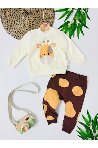 The Lucky Omuzdan Çıtçıtlı Mevsimlik 2 Parça Takım Krem