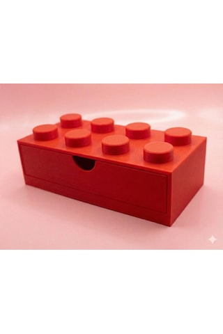Yapı Oyuncak Tasarımlı Mini Çekmece - Küçük Boy 4x2 Masaüstü Düzenleyici Diğer