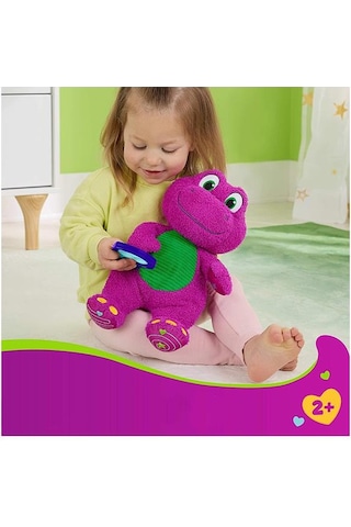 Fisher Price Barneys World Sensory Barney Peluş Oyuncak Hyg89 Mor - Yeşil