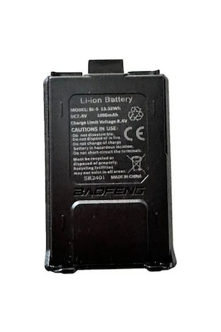 Baofeng Bl-5 Li-ion 1800mah Batarya Uv5r, Bf-f8+