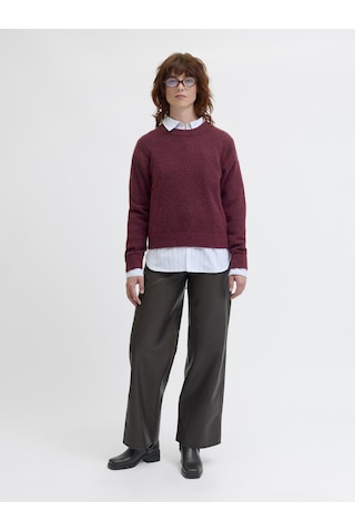 Jack & Jones Kadin Bisiklet Yaka Alpaka Yünlü Kazak - Evi - 12281702 Cabernet