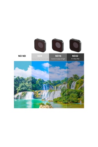 Springsun Puluz Pu920 5.5mm Nd8 3-stop Lens Filtresi 1.2 1.2in Nd Filtreler Optik Cam Su Geçirmez Çok Dayanıklı Kaplama İle Çizilmeye