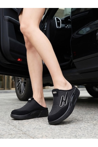 Nesilshoes Nesil Shoes Conf 222 Siyah Anatomik Kadın Sabo Terlik