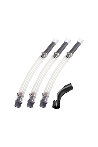 Vkemall Racing Yakıt Deposu İçin Abs材质li 3 Adet Yakıt Dolum Hortumu + 1 Adet Hortum Bükücü - Siyah, Pratik Ve Dayanıklı