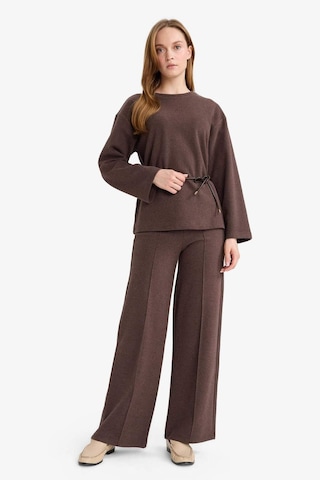 Defacto Regular Fit Bisiklet Yaka Selanik Bağlamalı Uzun Kollu Tişört G3392ax25aubn450 Kahve