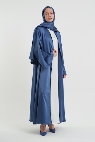 Şakika Kadın Aysaha Abaya Ferace & Şal-145cm Bebe Mavisi