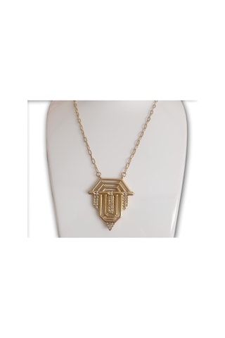 Uzel  Sarı Gold İhtişamın Gücün ve Özgüvenin Simgesi Kolye