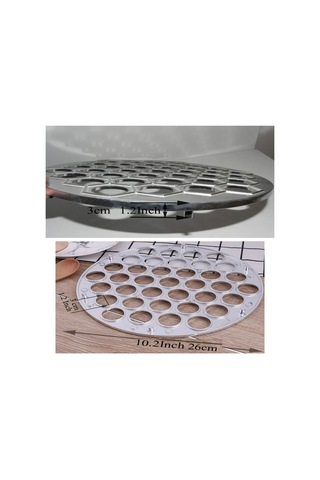 Suofeng 37 Lü Metal Manti Kalıbı - Evde Zaman Tasarrufu Sağlayan Mutfak Aleti, Alloy Malzeme, Kolay Kullanim Gümüş