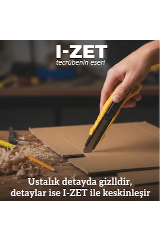 I-zet 18 Mm Plastik Maket Bıçağı 24 Adet