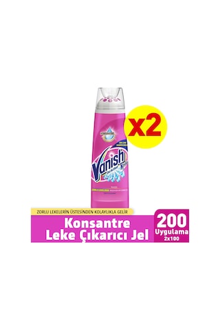 Vanish Kosla Oxi Action Ön İşlem için Leke Çıkarıcı Jel 2 x 200 ML