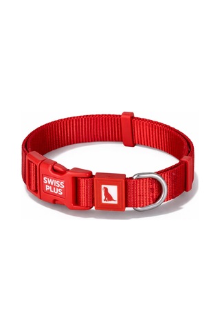 Swissplus Urban Paws Köpek Tasması Crimson Red Ayarlanabilir, Dayanıklı, Hafif-20mm Kırmızı