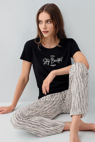 Pierre Cardin Kadın Siyah Pijama Takım Pc9188-s-v1 Siyah