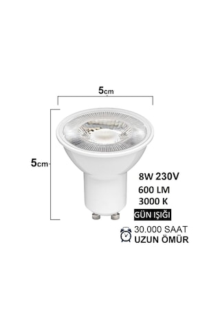 Bosch Sıemens Davlumbaz Uyumlu Gu10 Led Lamba 2'li Set