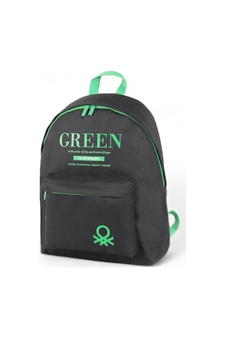 Benetton Siyah Unisex Okul Sırt Çantası Ben03805