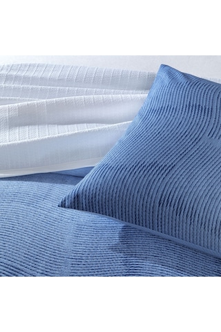 Taç Baskılı Rory Çift Kişilik Pike Takımı Lacivert 000000001000049784 Lacivert