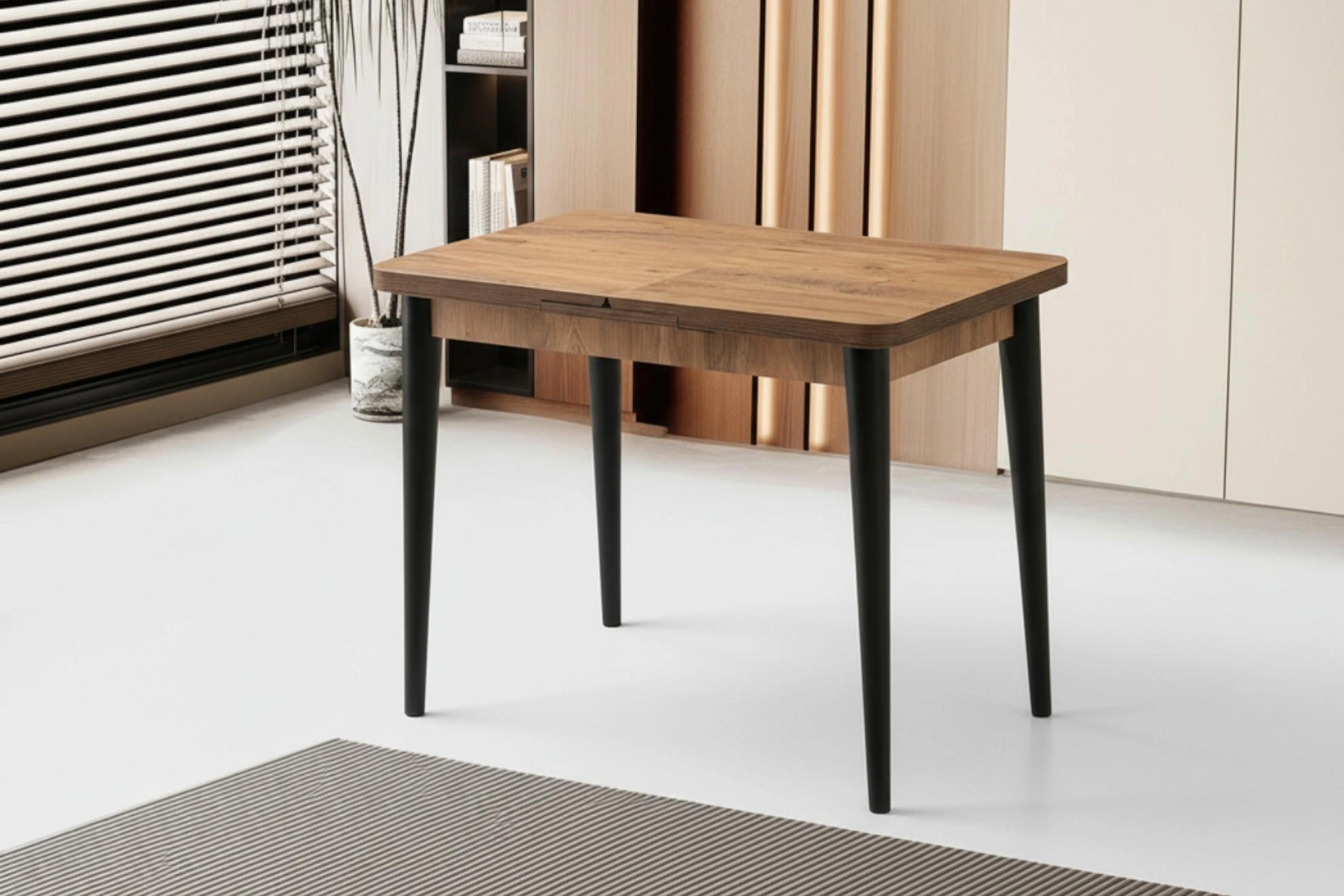 Milano Suna Banklı Mdf Mutfak Masa Sandalye Takımı 60x100 Çam