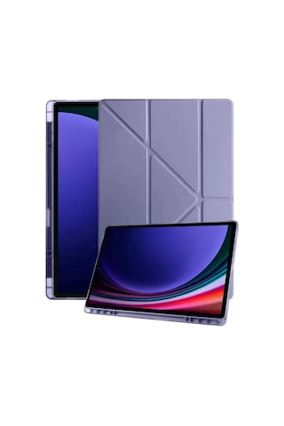 Newface Samsung Galaxy Uyumlu Tab A11 Plus Kalemlikli Mars Tablet Kılıfı - Lavender Arka Kapak