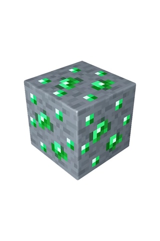 Minecraft Cevheri Taşınabilir Şarjlı Yeşil Pilli Led Gece Lambası Yeşil