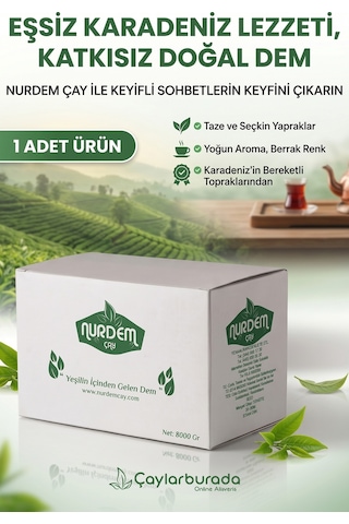 Nurdem Demlik Poşet Çay 8 Kg