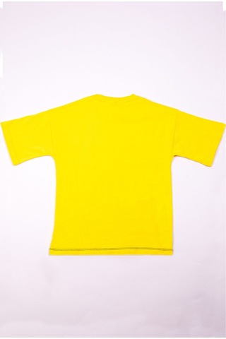 Erkek Çocuk Tshirt Basklı A8 Sarı