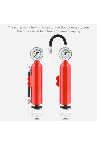 Hombey Mavi Mini Abs Hava Pompa, 1.4bar/20psi Basınçlı, 19.3cm Spor Topları İçin Hızlı Şarj Cihazı