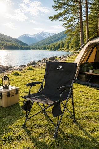Baycamp Fuji Katlanır Kamp Sandalyesi Siyah