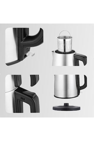 Miletto MT20G 1.7 L Gizli Rezistanslı Otomatik Çay Makinesi