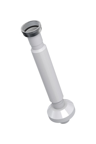 Pis Su Çıkış Borusu Metal Somonlu -pop Up Metal Sifonlar İçin - 32 Mm Çıkış Ucu -süzgeç Hariç-metal Somunlu Beyaz