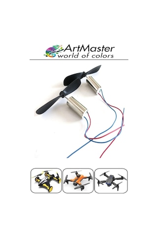 Mini Drone Motoru 1 Adet Çekirdeksiz Yüksek Hızlı Güçlü Deney Dc Dron Motoru Uçak Mini Drone Motoru Okul Helikopter