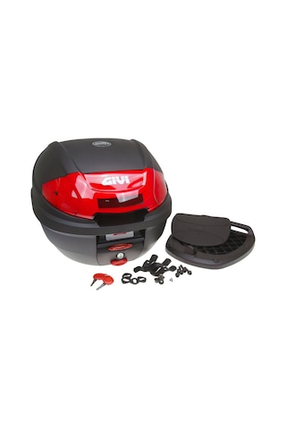 Givi E300n Motosiklet Arka Çanta Kırmızı Reflektörlü 30 Litre