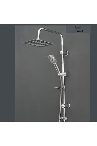 Faumix Ckdubai01 Krom Yağmurlama Tepe Duş Seti Krom