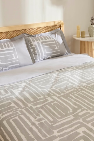 Kaşmir Home Mosy %100 Pamuk Çift Kişilik Nevresim Takımı Gri Gri