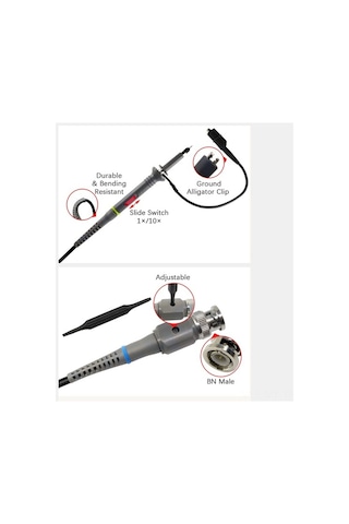 Trendooze Seti Probları Prob Osiloskop Osiloskop Kelepçe İle Birlikte 100mhz Bz