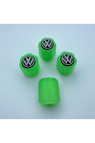 Volkswagen Caddy İle Uyumlu Logolu Yeşil Fosforlu Gece Parlayan Sibop Kapağı