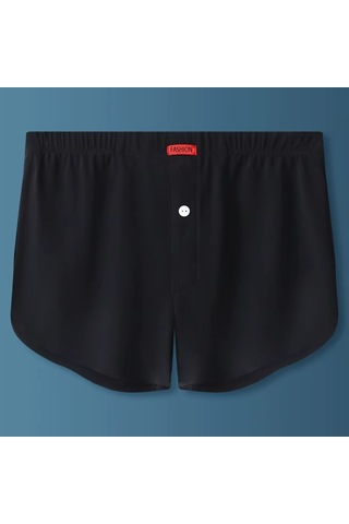 Ece's Design Boxer Buz İpek Dikisiz 1 Parça M1003 Siyah