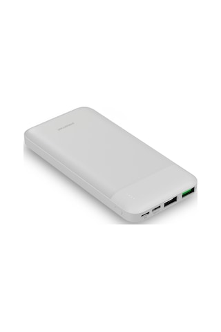 Polosmart Pbs131 10000 Mah Powerbank Type-c Girişli Çift Usb Hızlı Şarj Cihazı Beyaz Beyaz