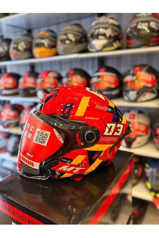 Mt Helmets Mt Cosmo Sv Sergıo Garcıa E5 Motosiklet Kaskı Kırmızı