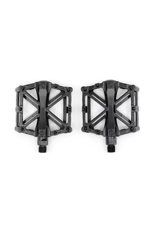 Xbyc 1815 Bilyalı Bisiklet Platform Pedal Geniş Yapılı Bilyalı Alüminyum Pedal Mukavemetli Siyah Renk