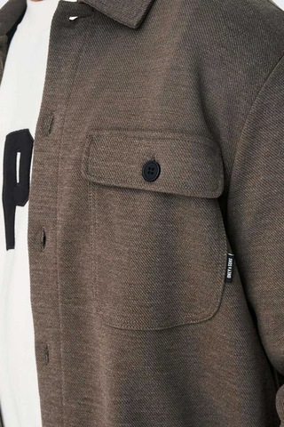 Only & Sons Erkek Onsnewkodyl Çift Cep Detaylı Uzun Kol Gömlek 22021279 Kahverengi