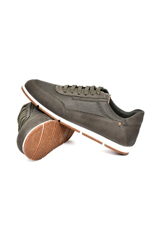 Tuna Hakiki Nubuk Deri/tekstil Haki Erkek Sneaker Ayakkabı - X241336 Haki