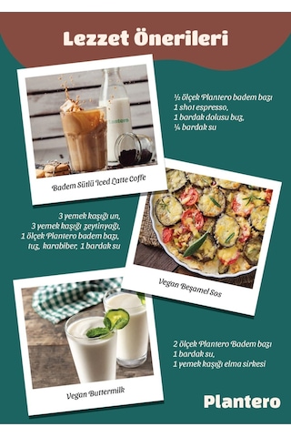 6'lı Paket Badem Sütü Bazı Konsantre Bitkisel Süt 250gr, %100 Badem, Şekersiz